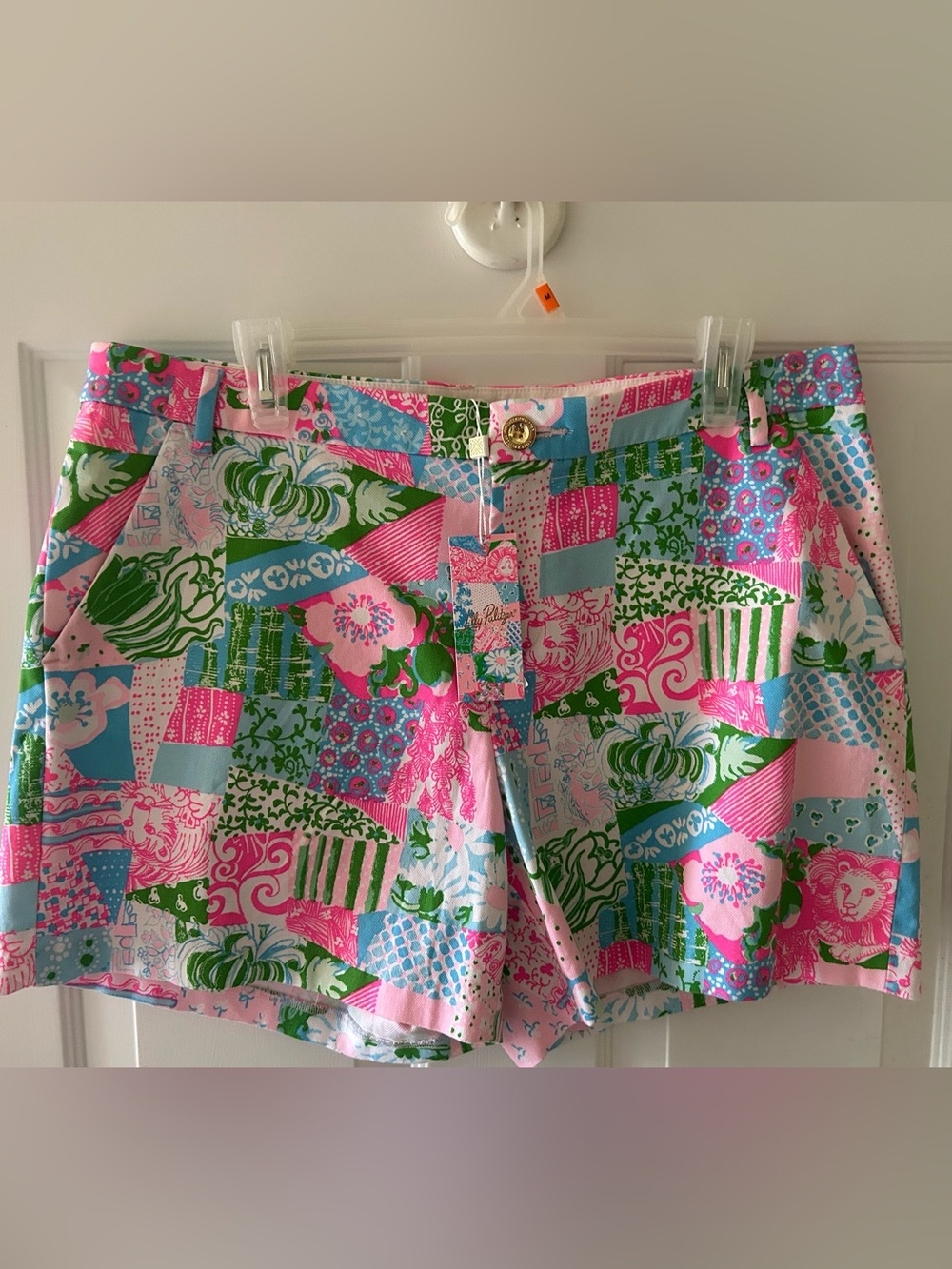 Lilly Pulitzer Callahan Shorts crazy quilt size 10 new